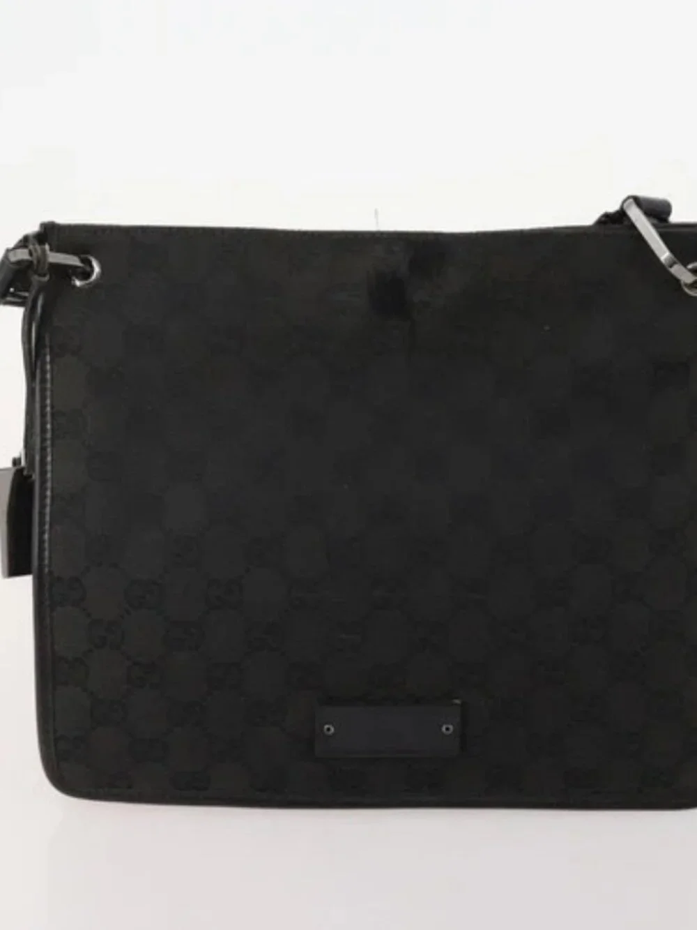 GUCCI GG Canvas Shoulder Bag 4 Set Black Beige Auth 178854